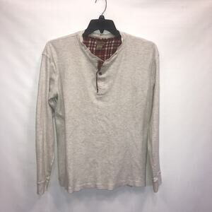 Decoded 100% Cotton XL Long Sleeve Collarless Button Sweater